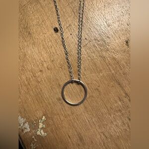 HANDMADE STERLING SILVER CIRCLE NECKLACE